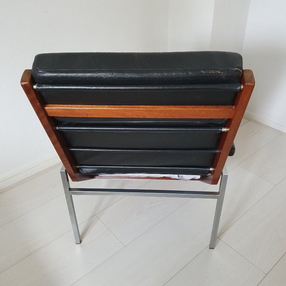 Image 1 of 2 sedie vintage Rob Parrey in pelle/tessuto