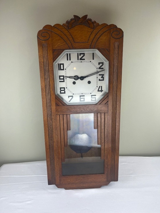 Orologio da parete Art Déco – Vetro, Metallo (photo 4 of 8)