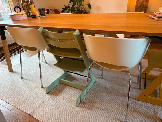 Image 1 of Sedia da pranzo di design | Sedia a secchiello | 4x Orbit Large, Sintesi, bianco