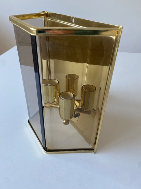 Image 1 of Lampe murale Holtkötter style Hollywood Regency vintage, Allemagne, années 1970