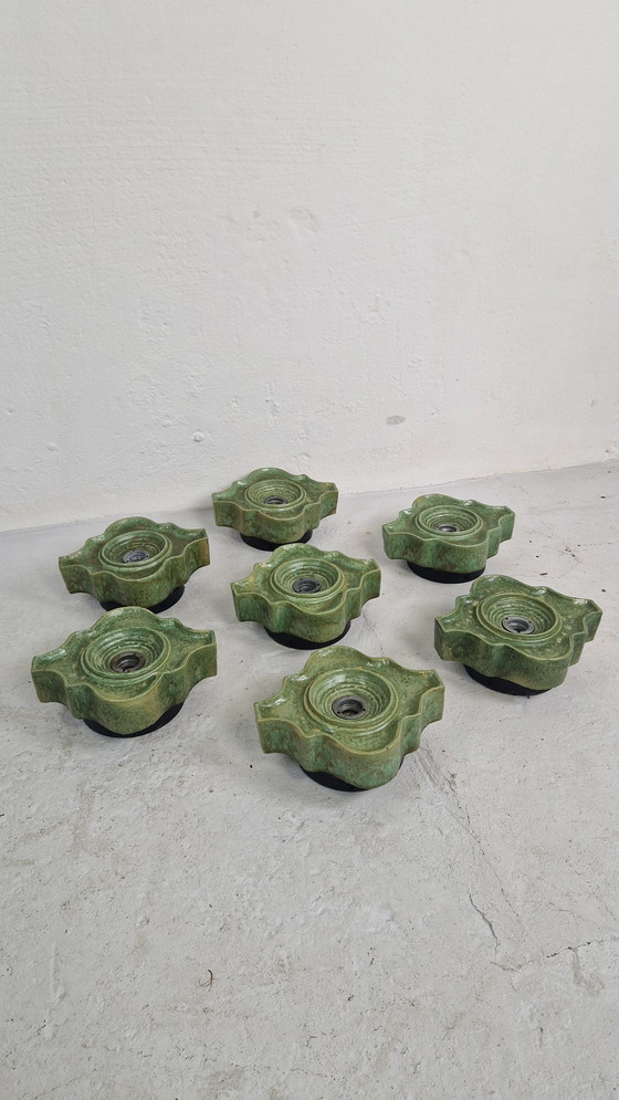 Image 1 of 7 appliques murales ou lampes de table allemandes en céramique des années 1970