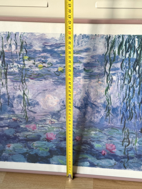 Image 1 of Affiche vintage Claude Monet Les Nymphéas (Nymphéas) années 1990 – encadrée