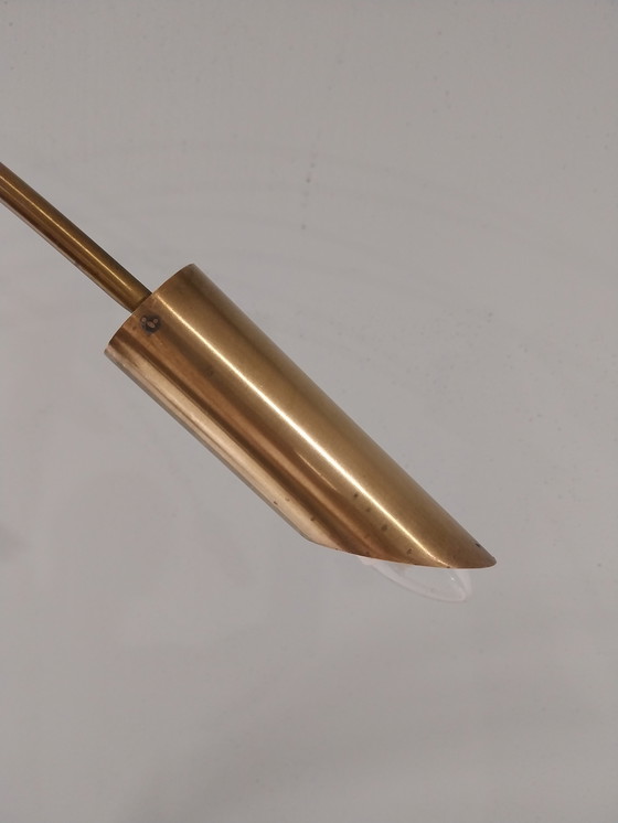 Image 1 of Imponente lampada ad arco italiana d'epoca con 7 bracci