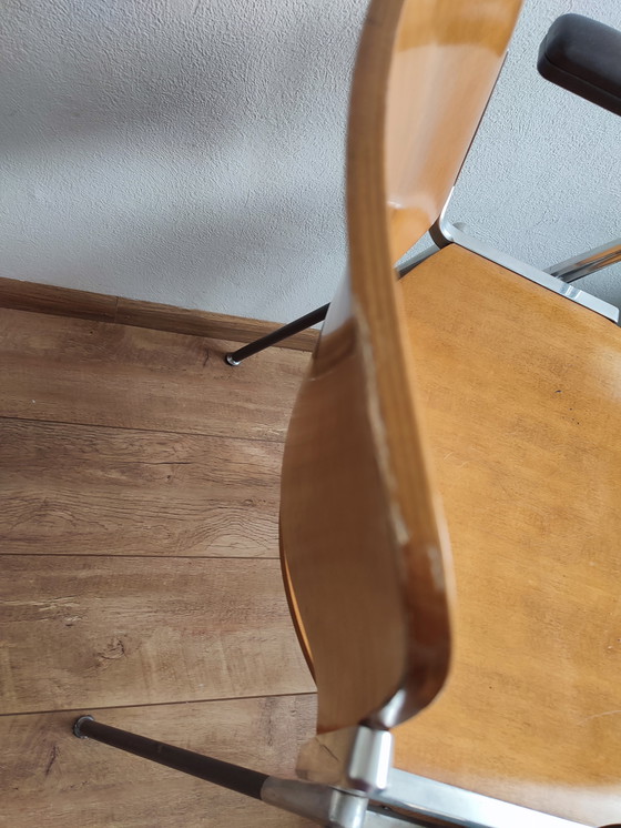 Image 1 of Sedia da ufficio sedia da scrivania Castelli legno metallo