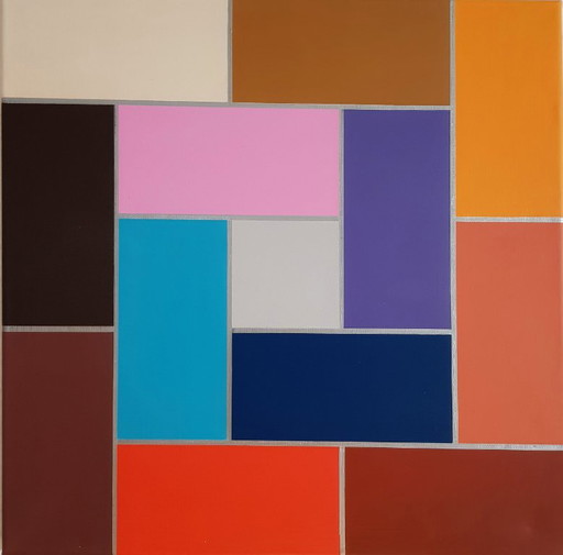 5 x 1-3 x 5 - 20240425 – schilderijen tekeningen, Canvas