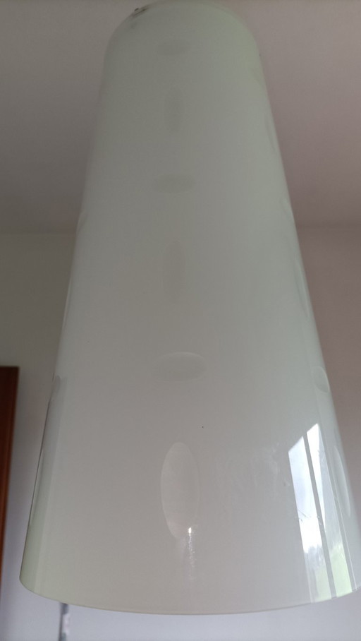 Lampada Barovier & Toso in vetro di Murano etichettata