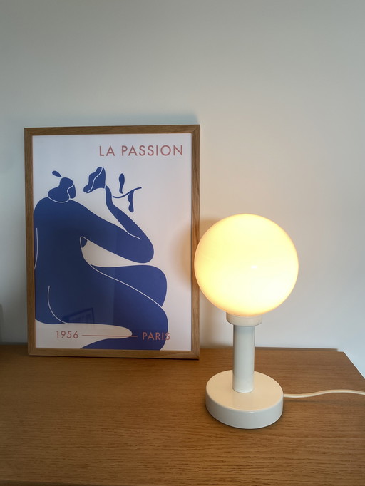 Space Age Opaline Bulb Lamp Table Lamp Vintage Design.