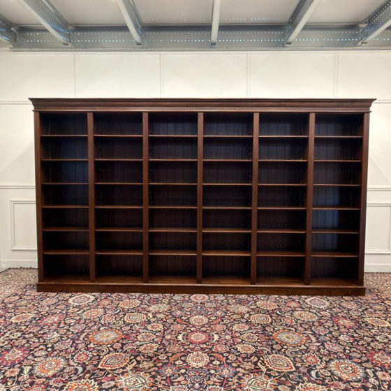 Grande Bibliothèque Anglaise Classique Ouverte – Bois (photo 3 of 14)