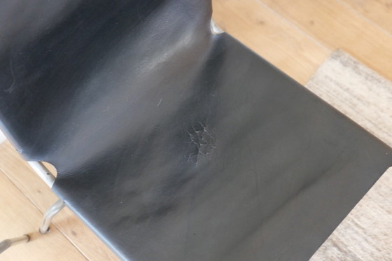 Crossed Legs Stoelen Fabiaan Van Severen – Eetkamerstoelen, Leather, Metal (photo 3 of 6)