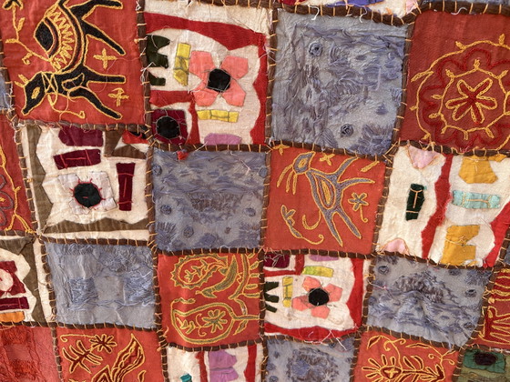 Authentic handmade wall hanging from Turkey – handgemaakt, Wall decoration, Cotton, Textile (photo 4 of 8)