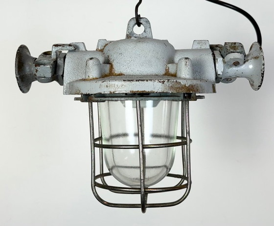 Image 1 of Graue, explosionsgeschützte Industrielampe, 1980er Jahre