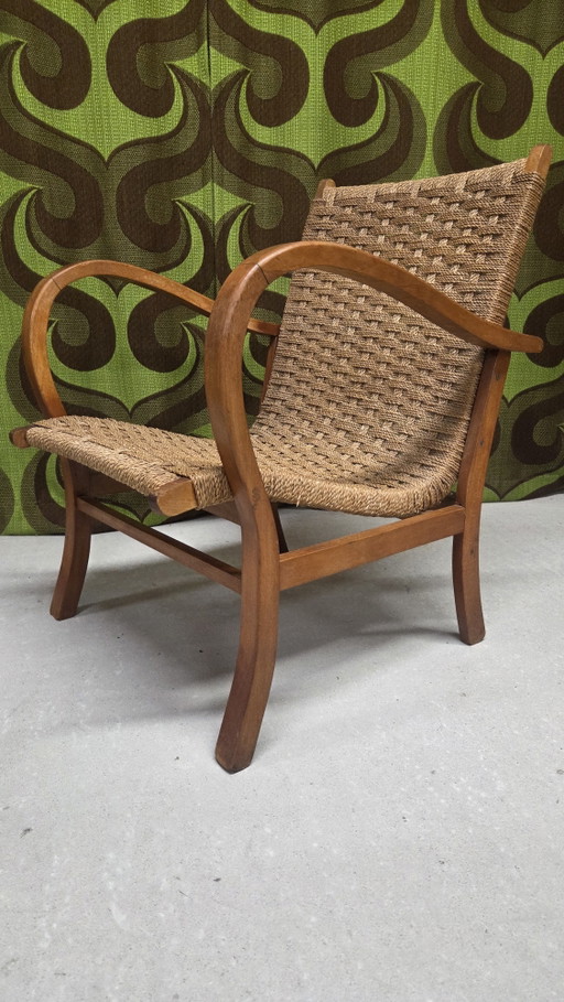 Touwfauteuil Erich Dieckmann Design