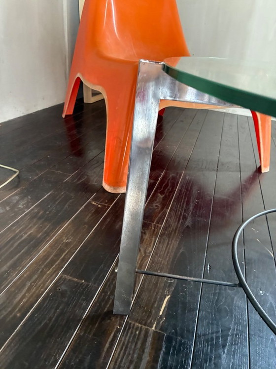 1967 Glass & Metal Coffee Table (photo 9 of 14)