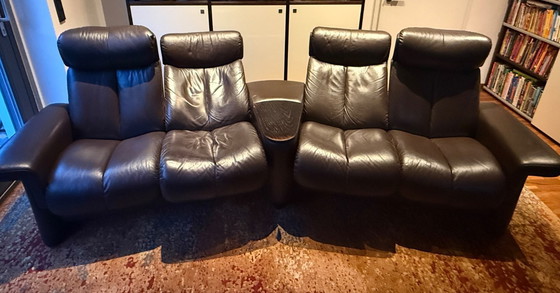 Image 1 of Stressless® Arion Sofa – hochwertiges Leder Heimkino-/Relaxsofa