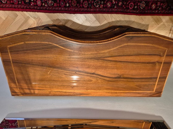 Image 1 of Baroque chest of drawers, walnut inlays – Rococo style, vintage 50s/60s