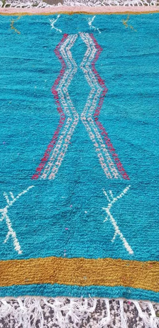 Image 1 of Alfombra bereber anudada a mano de lana, 255 x 168 cm