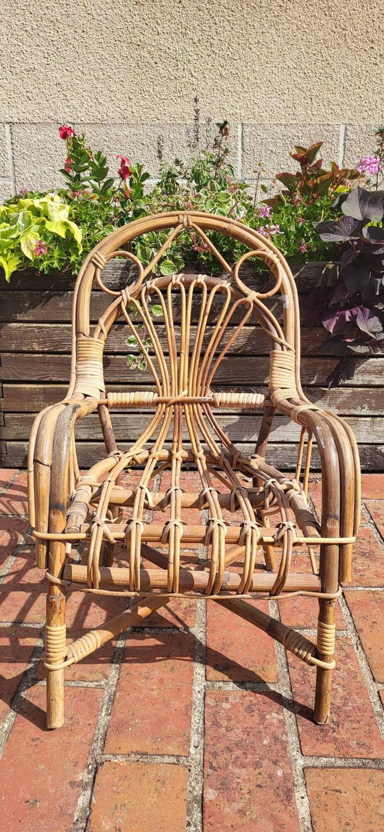 Sillón infantil de ratán – Mecedoras, Wicker, Rattan (photo 3 of 7)