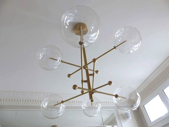 Image 1 of Sospensione in ottone e vetro borosilicato "RD15 6 ARMS" design Schwung