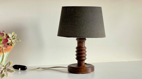 Image 1 of  Lampe Esprit Scandinave Façon Charles Dudouyt Vintage