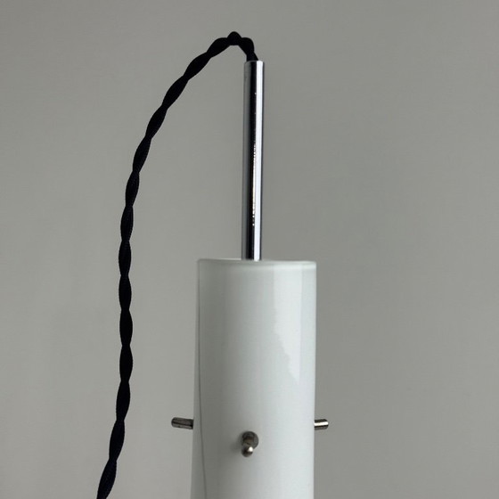 Image 1 of Vintage 1970s Opaline Glass Pendant Light