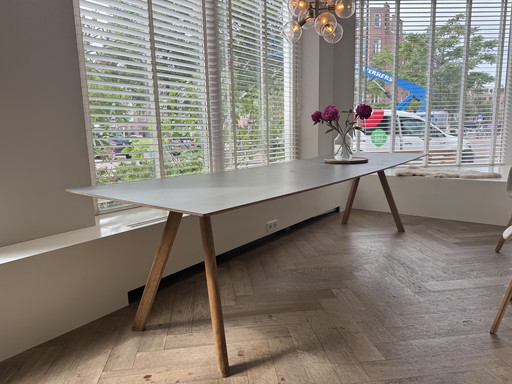 Hay Copenhague CPH30 table gris mat et chêne