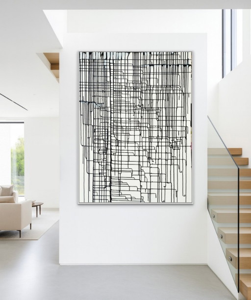 Natia Antadze Abstract Composition XXL – schilderijen tekeningen, Canvas (photo 2 of 15)
