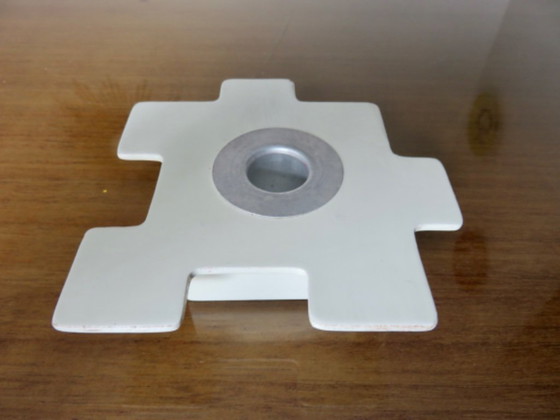 Image 1 of Pair of "hoppan" puzzle candleholders by ikea, 1990s