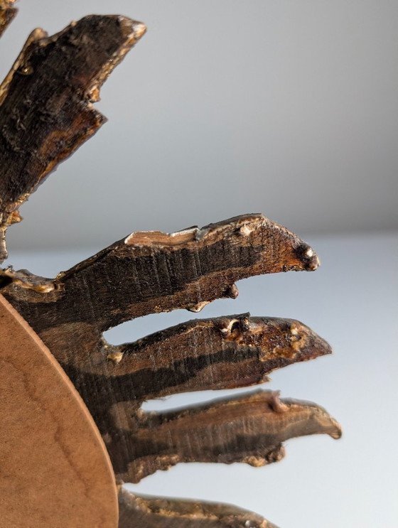 Image 1 of Miroir soleil doré, années 1960