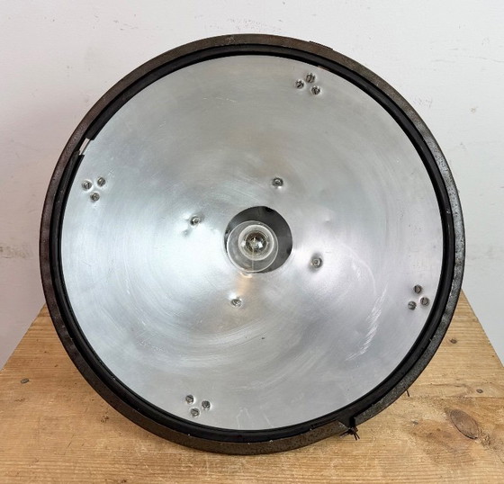 Image 1 of Industrial Grey Hammer Paint Pendant Lamp from Elektrosvit, 1960s