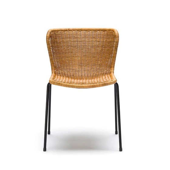 Image 1 of 4 x C603 Feelgood stoelen, binnen, rotan, goede staat