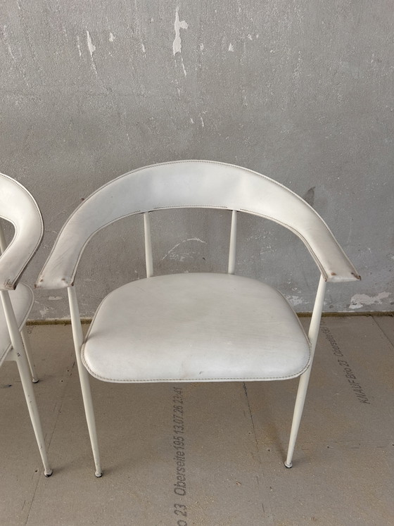 4x Fasem Chairs – Dining chairs, Leather, Metal (photo 6 of 8)