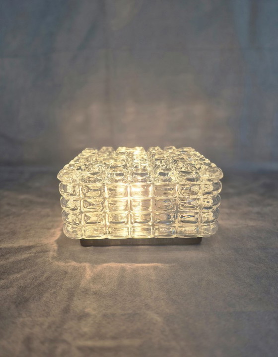 Image 1 of Vintage ERCO Wall Lamp 54075 – Mid-Century Glass Sconce, 1960s–70s, Original Condition