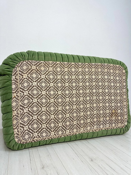 Image 1 of Canapé Sandra vintage d'Annie Hiéronimus pour Cinna, velours vert, design français, années 1970
