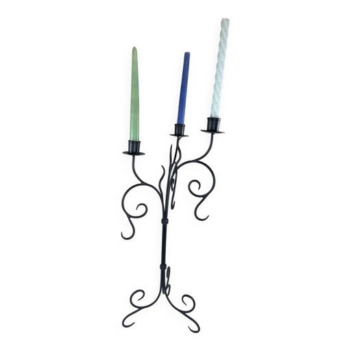 Candelabro grande de hierro