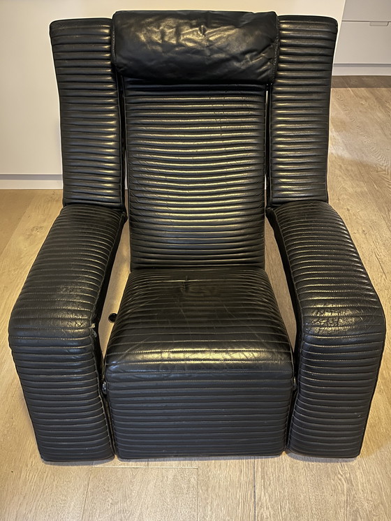 Image 1 of Leather Kilkis lounge chair by Titian's Ammannati for 