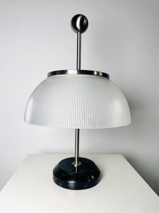 Model ‘Alfa’ Table Lamp With Marble Base By Sergio Mazza For Artemide, Italy 1950s Design – tafellampen, Glass (photo 2 of 9)