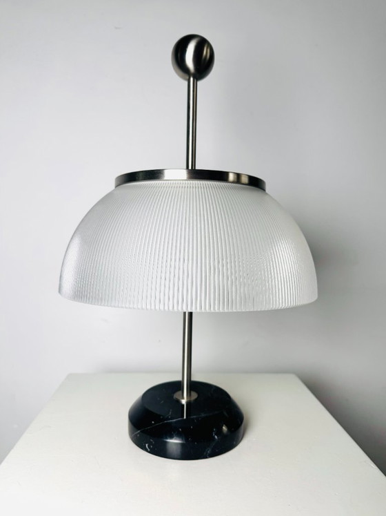 Model ‘Alfa’ Table Lamp With Marble Base By Sergio Mazza For Artemide, Italy 1950s Design – Glass (photo 2 of 9)