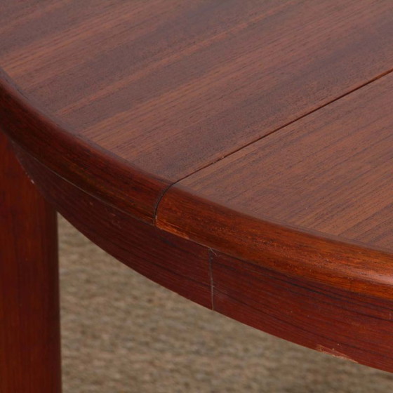 Image 1 of Round extendable teak dining table, 1960