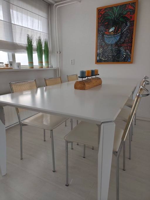 White Designer Dining Table Leolux