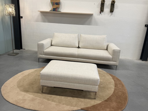 Design on Stock Aikon Lounge 4-Seater with Pouf Alma fabric