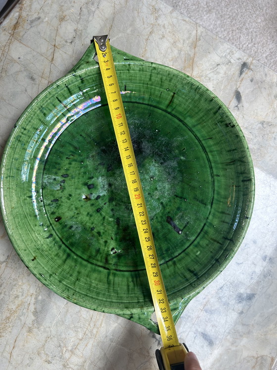 Image 1 of Beautiful Handmade Tamegroute Bowl – Moroccan Pottery – 35cm