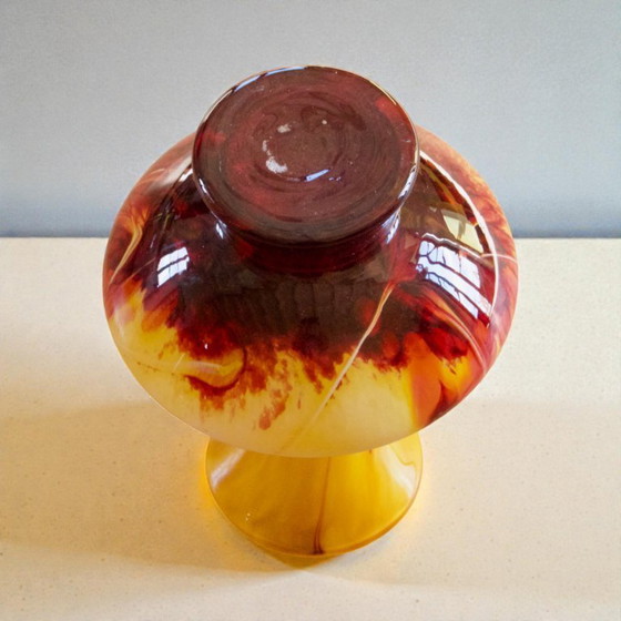 Image 1 of Murano vase in flame-blown opaline glass, 1960