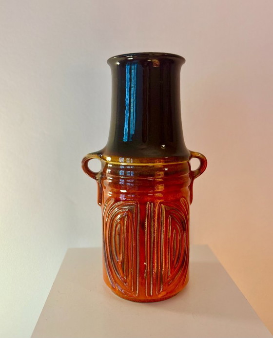 Image 1 of Large statement lamp made of AK ceramic floor vase (Alfred Klein) – West German Pottery