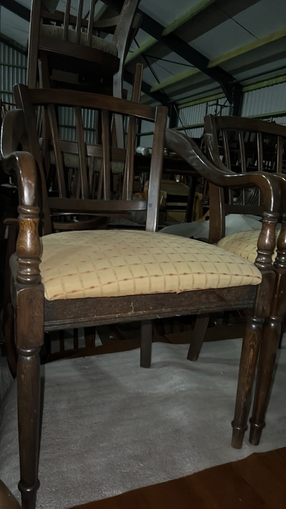 Image 1 of 4 Bannink jugendstil eetkamer armstoelen