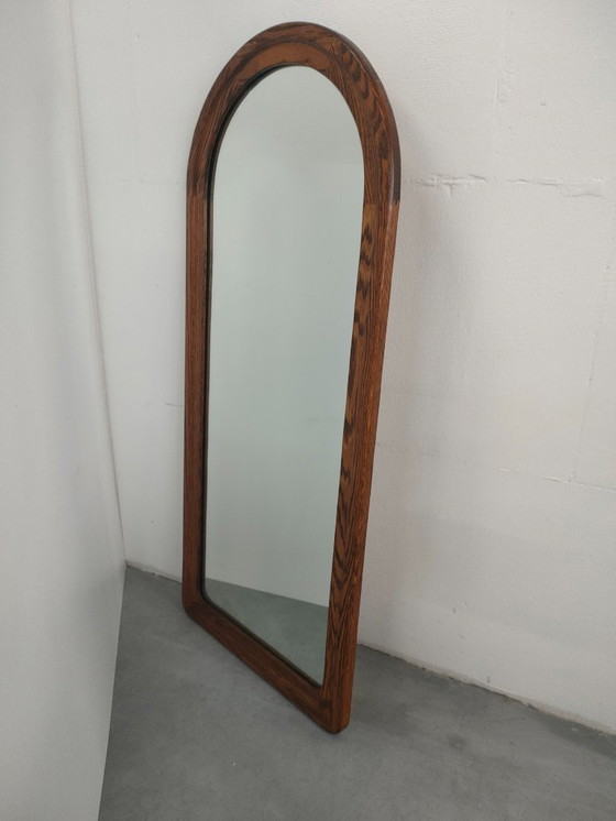 Image 1 of (1m) Hoge vintage jaren 60 wandspiegel (Scandinavische stijl)