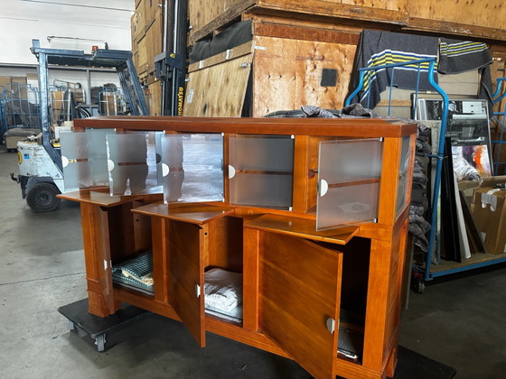 2 Giorgetti Abacus Sideboards – Buffetschränke, Holz, Glas (photo 3 of 13)