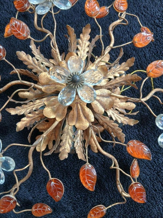 Image 1 of Florentine Banci Firenze Wall/Ceiling Light, 1970s, Maison Bagues, Italian Design