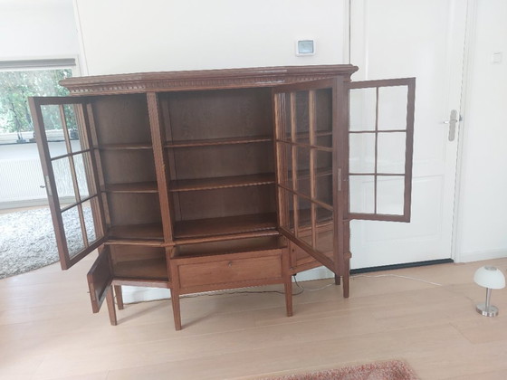 Image 1 of Vitrine ancienne en chêne