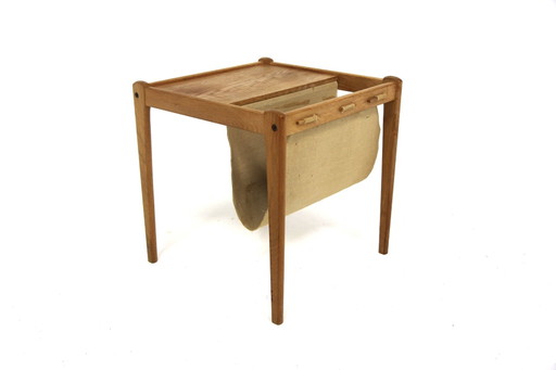 Scandinavisch Eiken Tijdschriftenrek van SP Jensen voor BRDR Furbo, Sweden, 1960