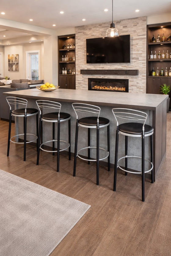 Image 1 of 4 sgabelli da bar vintage Hutten
